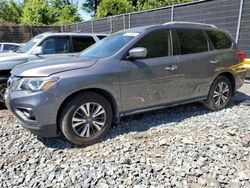 Salvage cars for sale from Copart Waldorf, MD: 2017 Nissan Pathfinder S