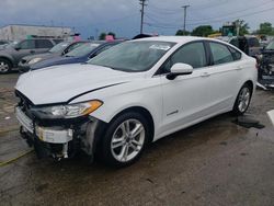 Salvage cars for sale from Copart Chicago Heights, IL: 2018 Ford Fusion SE Hybrid