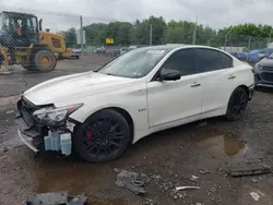Salvage cars for sale at Chalfont, PA auction: 2016 Infiniti Q50 RED Sport 400