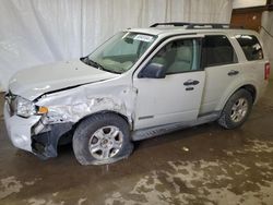 Salvage cars for sale at Ebensburg, PA auction: 2008 Ford Escape XLT