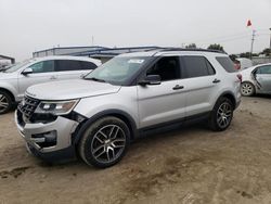 Salvage cars for sale at San Diego, CA auction: 2017 Ford Explorer Sport
