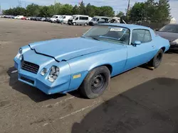 Chevrolet salvage cars for sale: 1978 Chevrolet Camaro