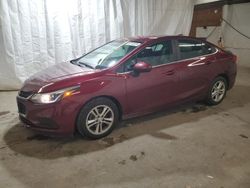 Salvage cars for sale at Ebensburg, PA auction: 2016 Chevrolet Cruze LT