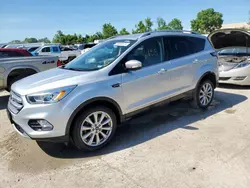 Salvage cars for sale at Bridgeton, MO auction: 2017 Ford Escape Titanium