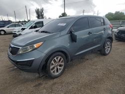 Salvage cars for sale at Miami, FL auction: 2015 KIA Sportage LX