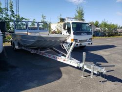 Salvage boats for sale at Anchorage, AK auction: 2022 Alweld Boat With Trailer