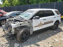 Ford Explorer Police Interceptor salvage cars for sale: 2018 Ford Explorer Police Interceptor