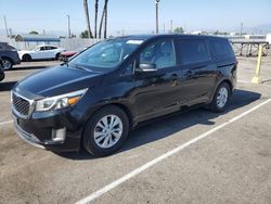 Salvage cars for sale from Copart Van Nuys, CA: 2017 KIA Sedona LX