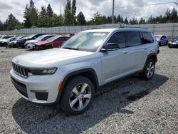 Salvage cars for sale from Copart Graham, WA: 2021 Jeep Grand Cherokee L Limited
