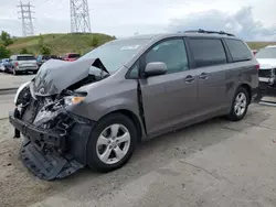 Salvage cars for sale at Littleton, CO auction: 2016 Toyota Sienna LE