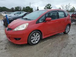 Honda salvage cars for sale: 2010 Honda FIT Sport