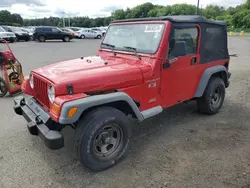 Jeep salvage cars for sale: 2002 Jeep Wrangler / TJ X