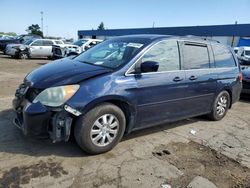 Salvage cars for sale at Woodhaven, MI auction: 2008 Honda Odyssey EX