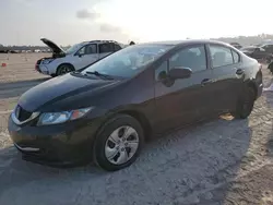 Salvage cars for sale at Houston, TX auction: 2014 Honda Civic LX