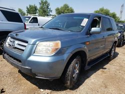 Salvage cars for sale at Elgin, IL auction: 2007 Honda Pilot EXL