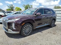 Salvage cars for sale at Miami, FL auction: 2024 Hyundai Palisade Calligraphy