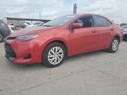 Salvage cars for sale at Grand Prairie, TX auction: 2018 Toyota Corolla L