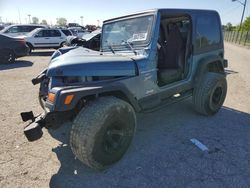 Salvage cars for sale at Indianapolis, IN auction: 1999 Jeep Wrangler / TJ Sport