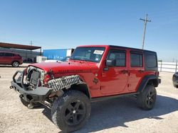 Salvage cars for sale at Andrews, TX auction: 2014 Jeep Wrangler Unlimited Rubicon