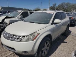 Nissan Murano SL salvage cars for sale: 2007 Nissan Murano SL