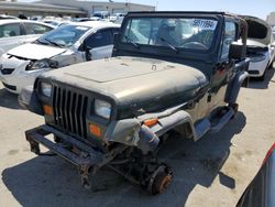 Salvage cars for sale at Martinez, CA auction: 1995 Jeep Wrangler / YJ S