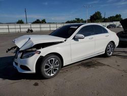 Mercedes-Benz salvage cars for sale: 2015 Mercedes-Benz C 300 4matic