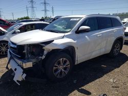 Salvage cars for sale at Elgin, IL auction: 2015 Toyota Highlander XLE