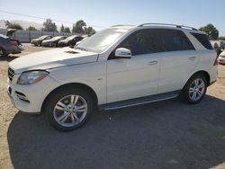 Mercedes-Benz salvage cars for sale: 2012 Mercedes-Benz ML 350 4matic