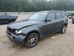 Salvage cars for sale from Copart Gainesville, GA: 2007 BMW X3 3.0SI