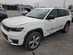 Jeep salvage cars for sale: 2021 Jeep Grand Cherokee L Limited