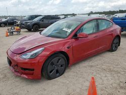 Flood-damaged cars for sale at auction: 2022 Tesla Model 3