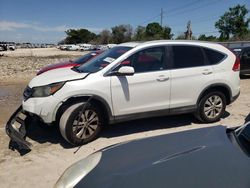 Salvage cars for sale at Riverview, FL auction: 2013 Honda CR-V EXL