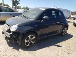 Salvage cars for sale at San Martin, CA auction: 2017 Fiat 500 Electric