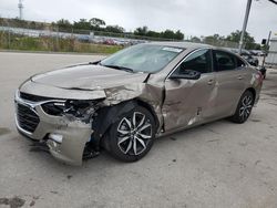 Salvage cars for sale at Orlando, FL auction: 2024 Chevrolet Malibu RS