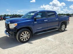 Toyota Tundra Crewmax Limited salvage cars for sale: 2014 Toyota Tundra Crewmax Limited