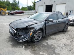 Salvage cars for sale at Savannah, GA auction: 2017 Ford Fusion Titanium