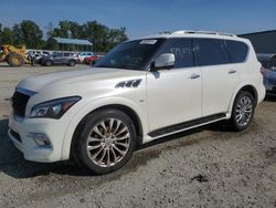 Salvage cars for sale at Spartanburg, SC auction: 2016 Infiniti QX80