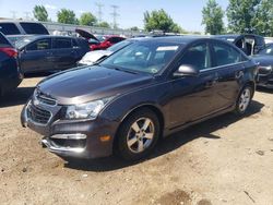 Salvage cars for sale from Copart Elgin, IL: 2015 Chevrolet Cruze LT