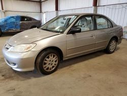 Salvage cars for sale at Pennsburg, PA auction: 2005 Honda Civic LX