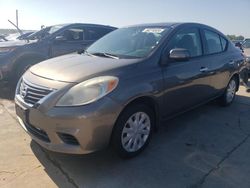 Salvage cars for sale at Grand Prairie, TX auction: 2014 Nissan Versa S