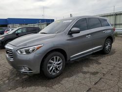 Salvage cars for sale at Woodhaven, MI auction: 2015 Infiniti QX60