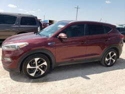 Salvage cars for sale from Copart Andrews, TX: 2016 Hyundai Tucson Limited