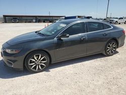 Salvage cars for sale at Andrews, TX auction: 2018 Chevrolet Malibu LT