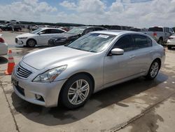 Salvage cars for sale at Grand Prairie, TX auction: 2013 Infiniti G37 Base