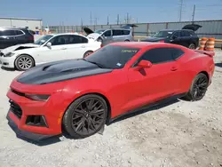 Salvage cars for sale at Haslet, TX auction: 2018 Chevrolet Camaro ZL1