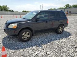 Salvage cars for sale at Barberton, OH auction: 2003 Honda Pilot EX