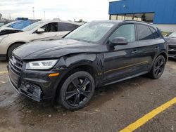 Salvage cars for sale at Woodhaven, MI auction: 2019 Audi Q5 Premium Plus