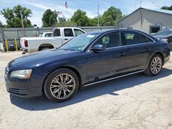 Salvage cars for sale at Wichita, KS auction: 2012 Audi A8 Quattro