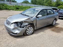 Salvage cars for sale from Copart Davison, MI: 2004 Toyota Corolla CE