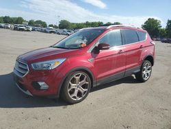 Salvage cars for sale at Glassboro, NJ auction: 2017 Ford Escape Titanium